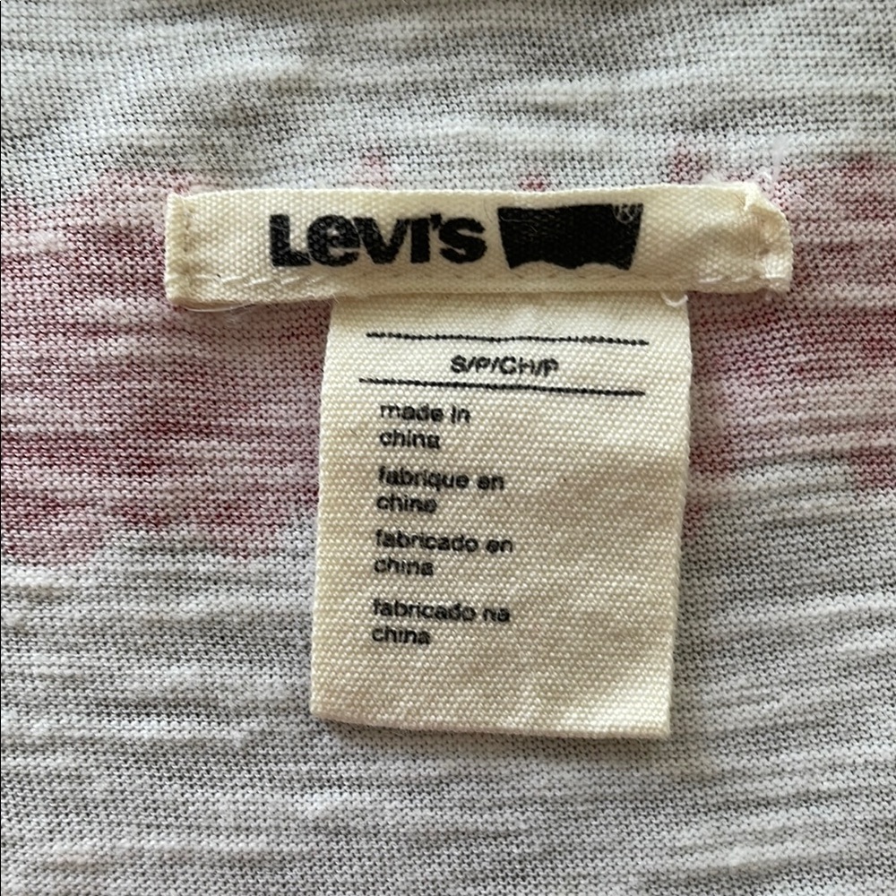 Levi's Red and White Striped Tank Top - Picture 4 of 7